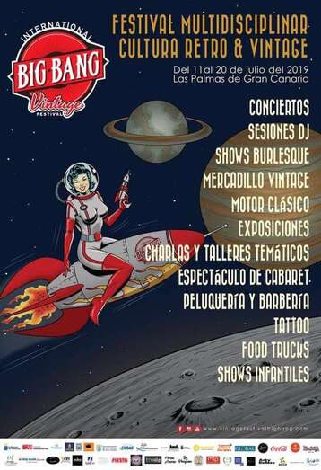 Cartel del festival de cultura retro y vintage (Foto TA)